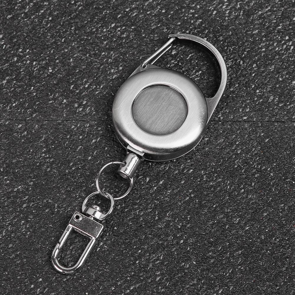 Bộ 1 / 2 / 4 Móc Khóa Bằng Thép Không Gỉ Thiết Kế Thu Gọn Được Tiện Dụng