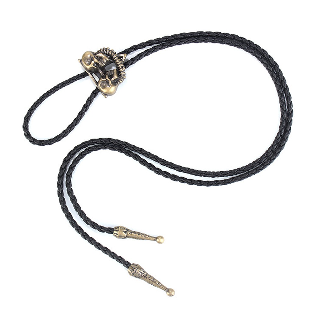 Vòng Cổ Da Hình Đầu Lâu Phong Cách Punk