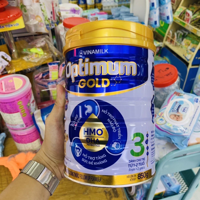 SỮA BỘT VINAMILK OPTIMUM GOLD 3 850G (CHO TRẺ TỪ 1 - 2 TUỔI)