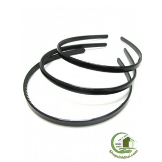 Bờm tóc - chặn tóc bằng nhựa dẻo không gãy - màu đen