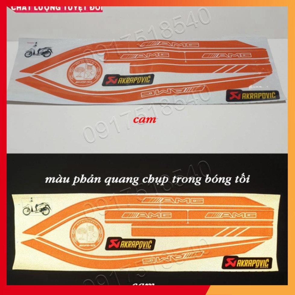 Tem Chỉ AMG Phản Quang 3M Dán SH Việt 2020 - 2021 (Loại 1) (Ảnh tự chụp)