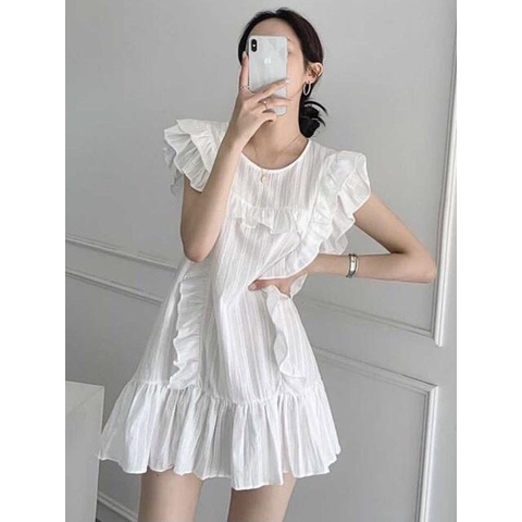 Đầm F.R.E.D.Y Thô Thêu Dáng Suông - Hàng xuất dư 100%