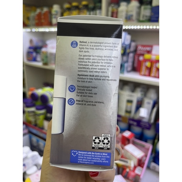 Thanh lý-Kem Neutrogena Retinol chống lão hóa chống nhăn da  NEUTROGENA Rapid Wrinkle Repair Retonol Renegerating Cream