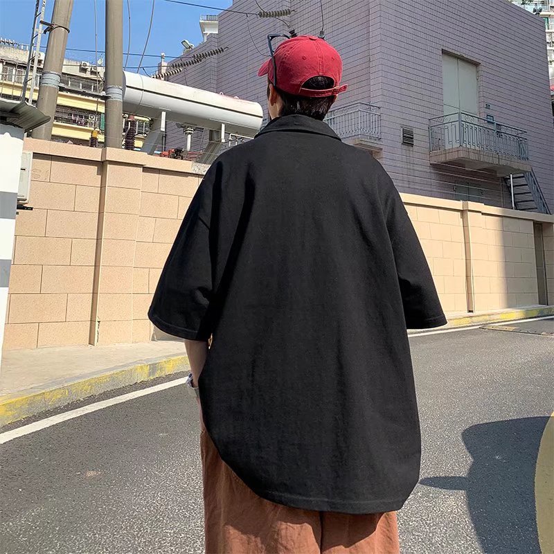 áo polo unisex màu đặc hàn quốc áo phông polo nam from rộng áo thun có cổ nữ thời trang áo polo nam đẹp