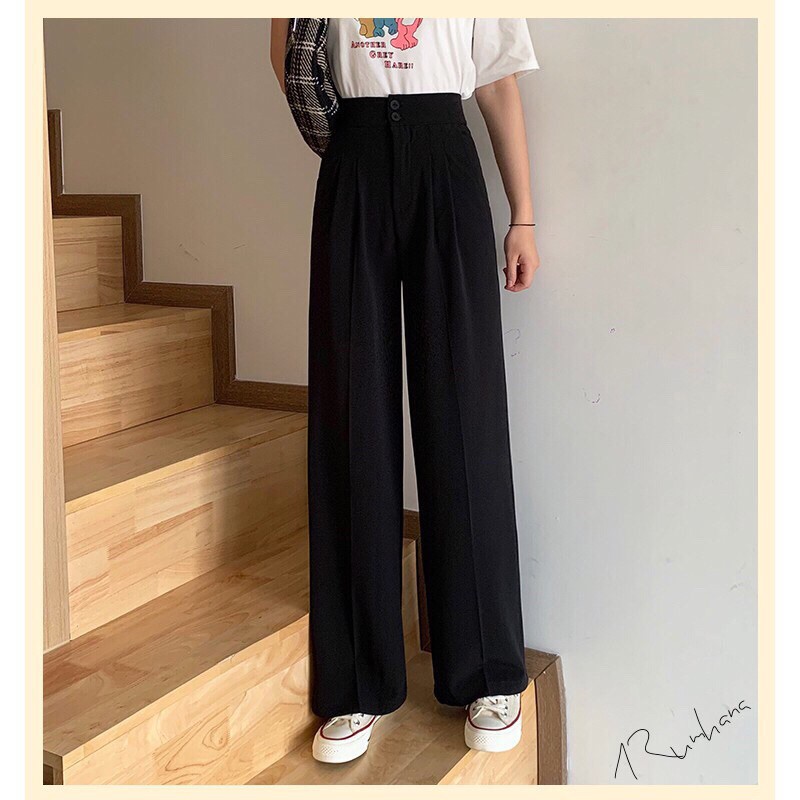 70-120kg 💖Quần ống rộng 2 nút Bigsize