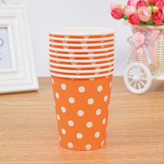 10 Cốc Giấy Chấm Bi Trang Trí Tiệc Sinh Nhật