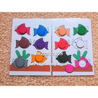 HỌC LIỆU CHO BÉ: Matching mầu sắc - Chú cá đáng yêu