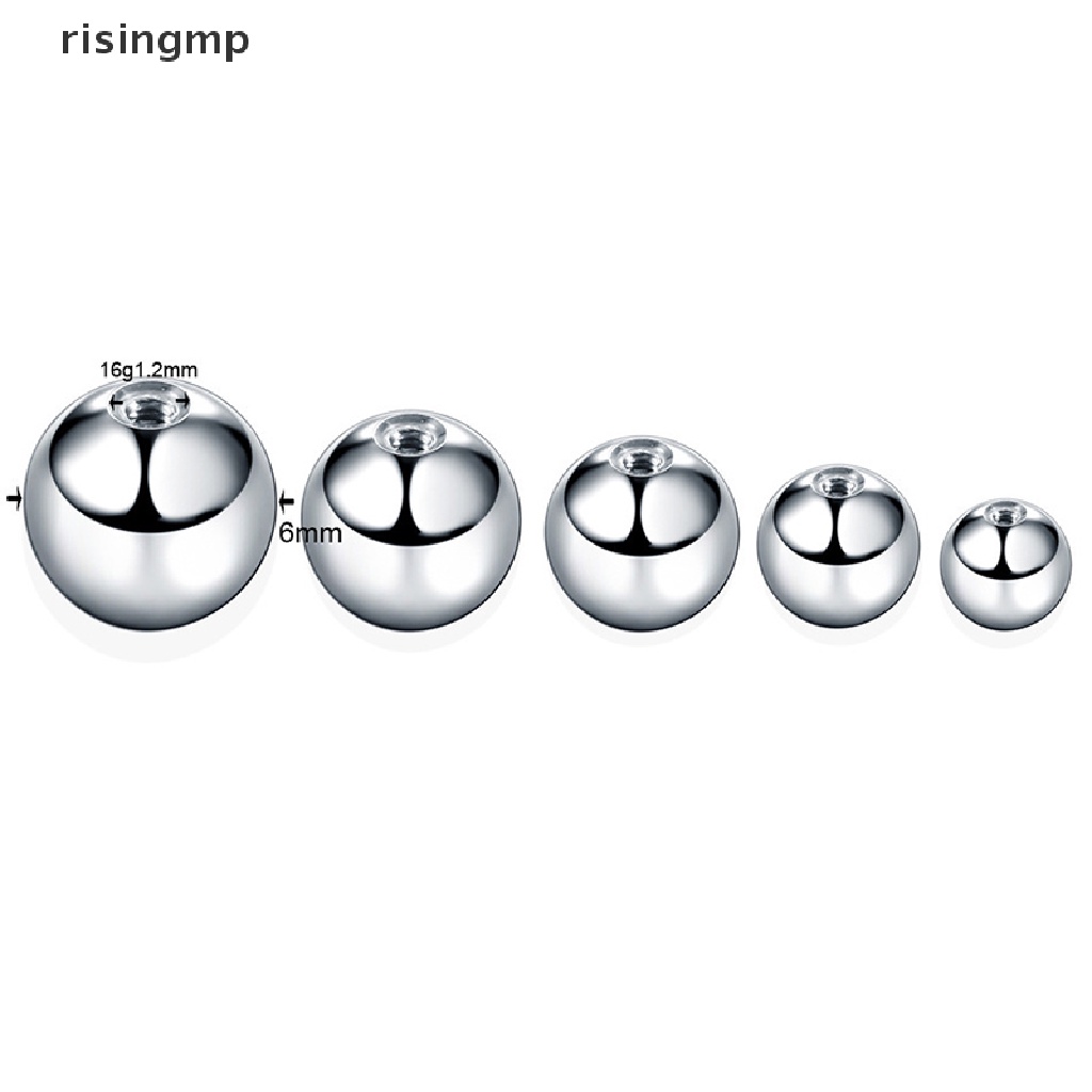 Set 50 bóng tròn thay thế cho khuyên xỏ bằng thép không gỉ