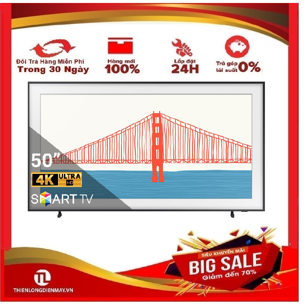 MIỄN PHÍ VẬN CHUYỂN HCM- Smart Tivi The Frame 4K Samsung 50 Inch QA50LS03AAKXXV
