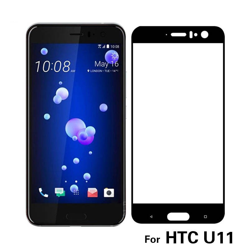 Kính Cường Lực Bảo Vệ Toàn Màn Hình Cạnh Cong 2.5d Cho Htc U11