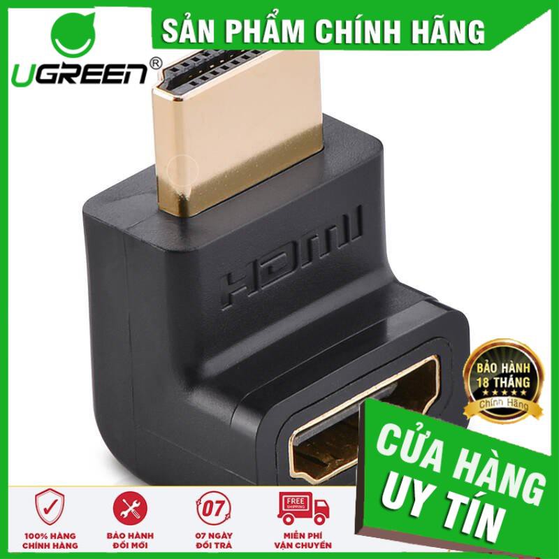 Đầu nối HDMI vuông góc 90 độ - UGREEN 20110 - (màu đen) ✔HÀNG CHÍNH HÃNG ✔