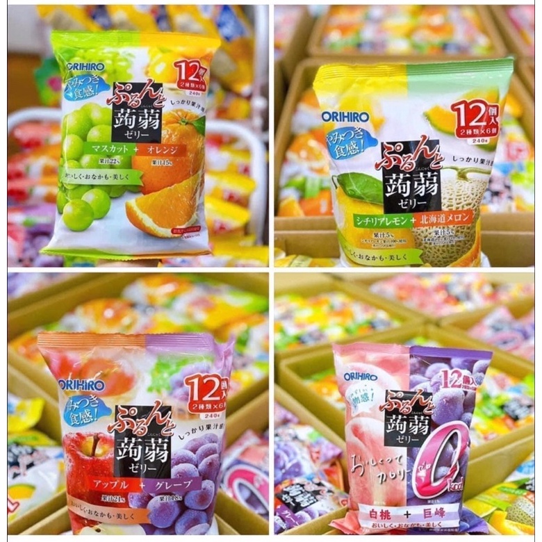 Thạch rau câu trái cây Orihiro túi 240gr