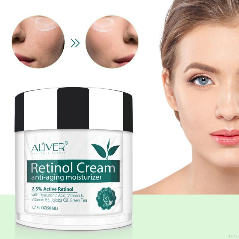 (Hàng Mới Về) Kem Dưỡng Da Mặt Aliver Retinol Hyaluronic Acid Vitamin A Chống Nếp Nhăn Dưỡng Ẩm Làm Săn Chắc Da