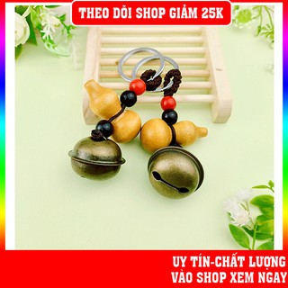 Móc khóa may mắn bầu hồ lô lục lạc may mắn