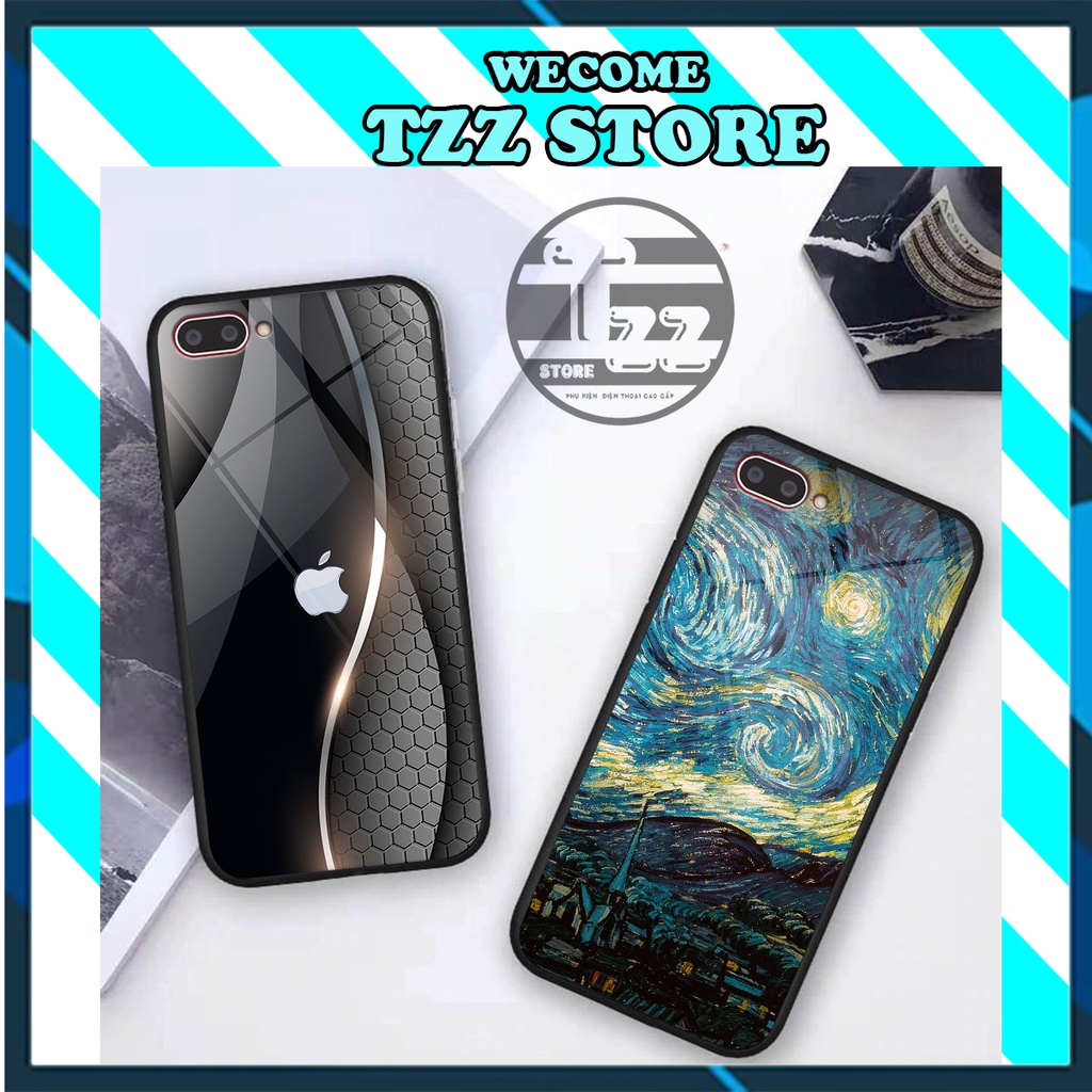 Ốp lưng KÍNH Oppo A3S / A1K in hình 3D SIÊU SANG- SIÊU ĐẸP-TRỪU TƯỢNG