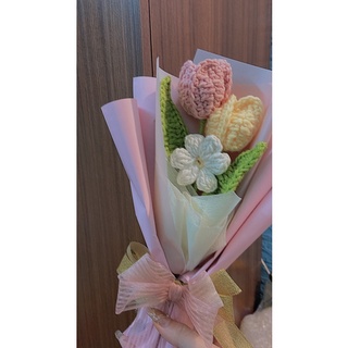 (P003) Tulip Crochet 3 Bông💐