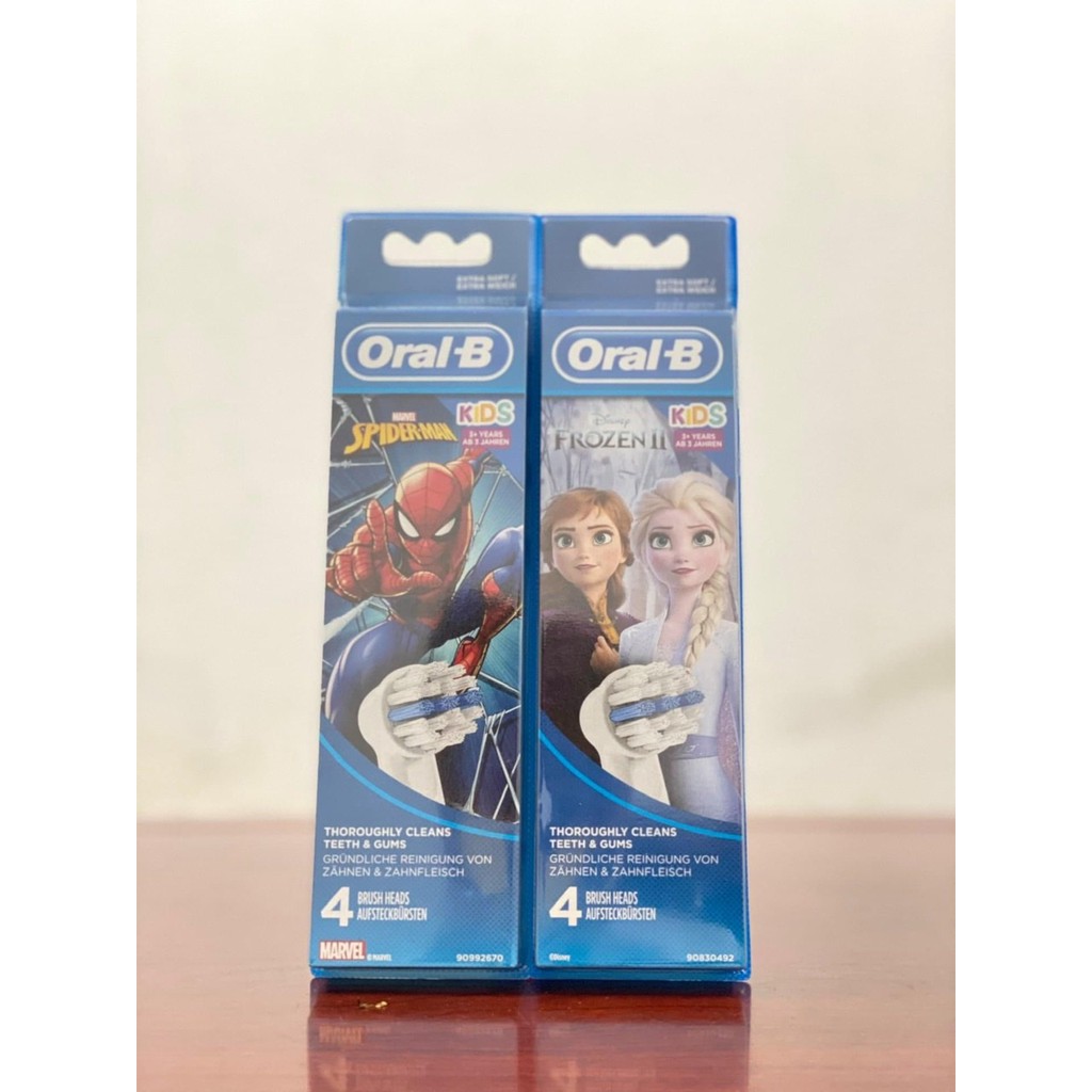 01 Đầu bàn chải điện trẻ em, đầu bàn chải điện trẻ em thay thế oral b , đầu bàn chải điện