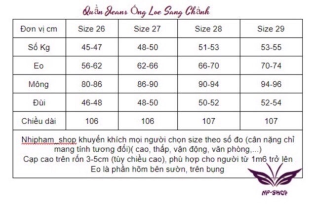 Quần jean nữ ống loe NPSHOP lưng cao hai màu đen trắng, quần bò ống loe kiểu trơn sang chảnh | BigBuy360 - bigbuy360.vn