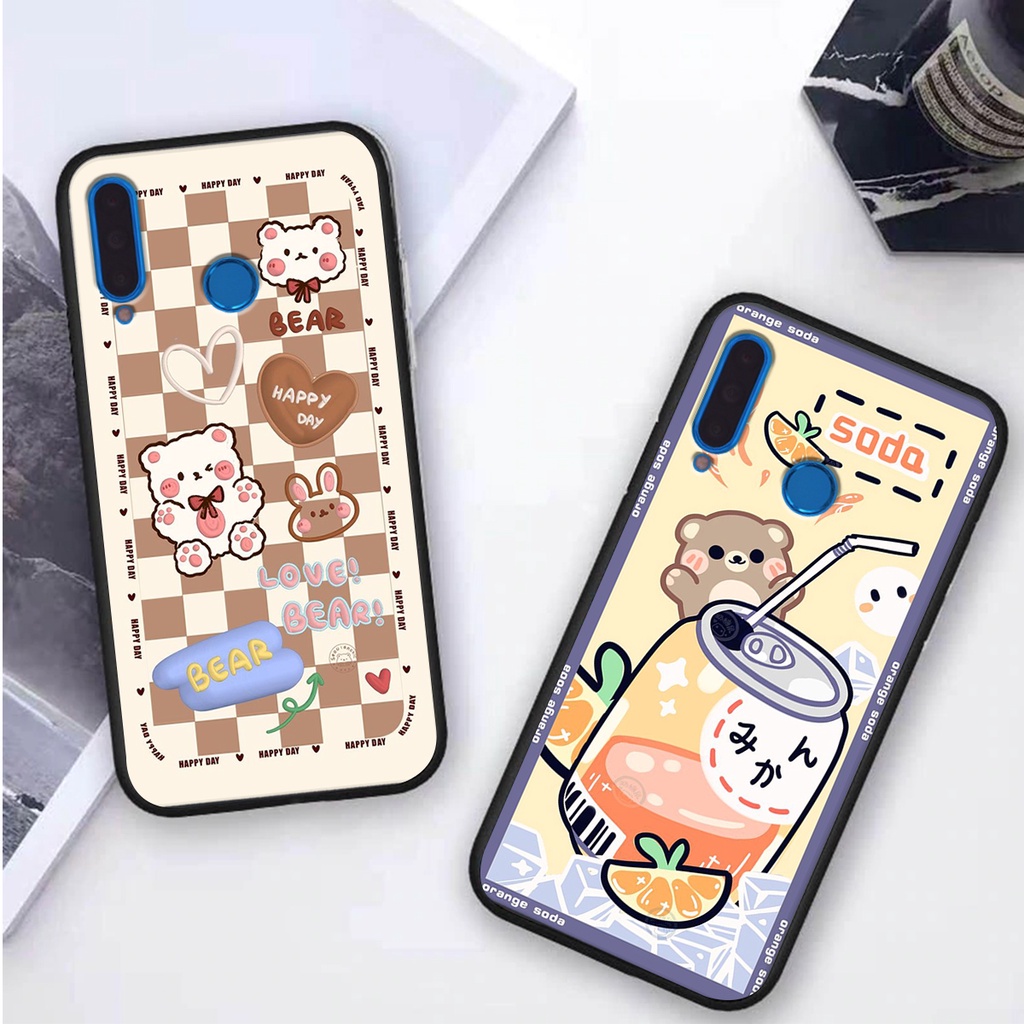 Ốp lưng Huawei NOVA 4e / P30 LITE in hình 3D GẤU cute be@r, soda, happy day cực hot ,thời thượng