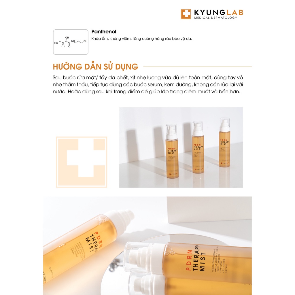 Xịt khoáng Kyung Lab PDRN Thearpy Mist phục hồi da