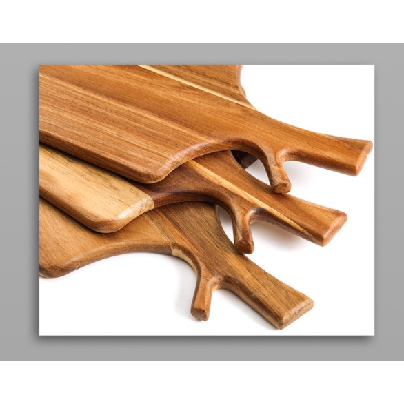 Thớt gỗ Chef Teak Đẳng Cấp Âu Mỹ 450x250x25 mm- Dùng Cắt Thái Chặt Hoặc Trang Trí Thức Ăn Goodwood