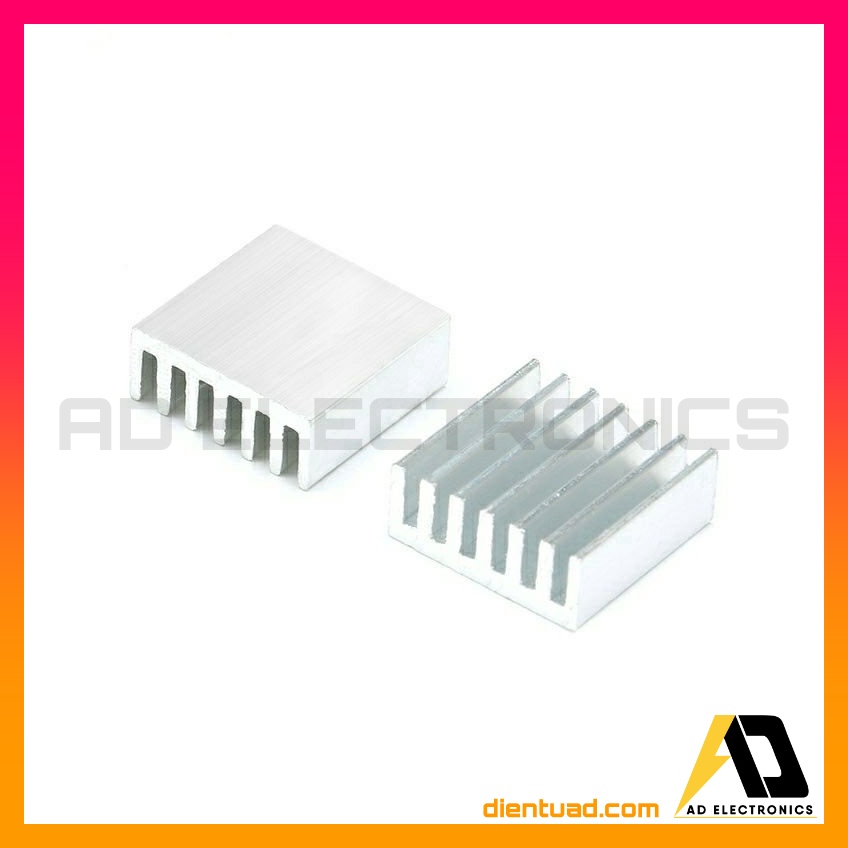 Khối Nhôm tản nhiệt IC, sò, CPU kích thước 14×14×6mm