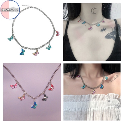 [Mã FASHIONCB231 hoàn tối đa 30K xu đơn 99K] Dây Chuyền Hợp Kim Hình Bướm Đính Đá Xinh Xắn | BigBuy360 - bigbuy360.vn