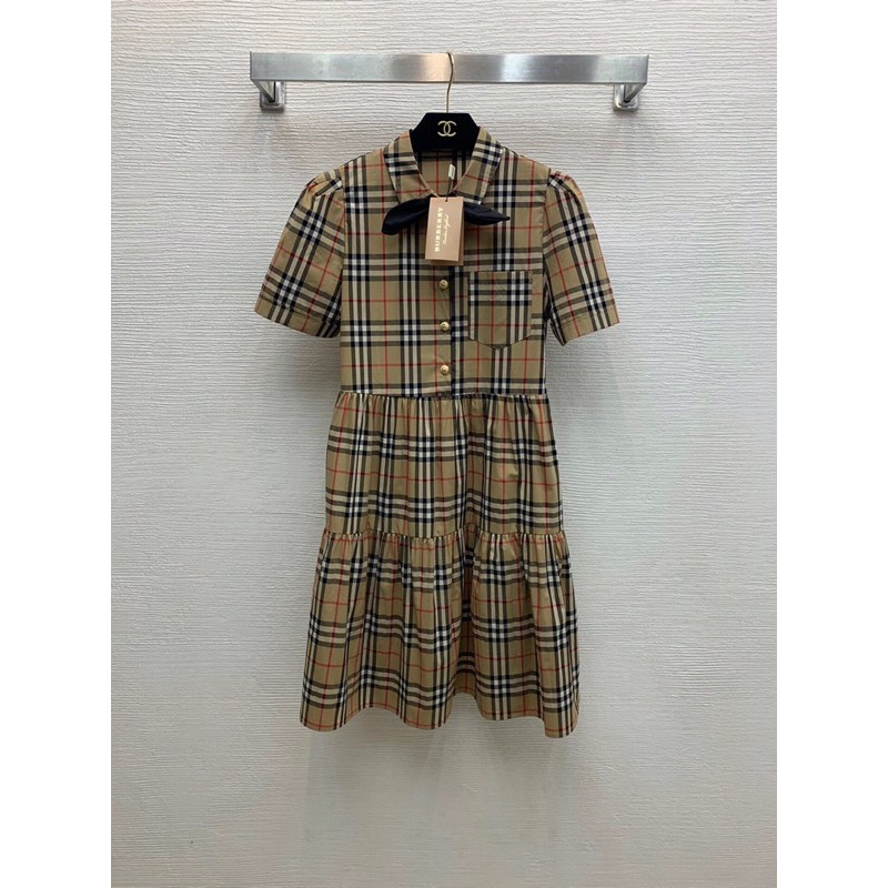 Đầm babydoll, đầm dáng xòe thời trang cao cấp BURBERRY BBR