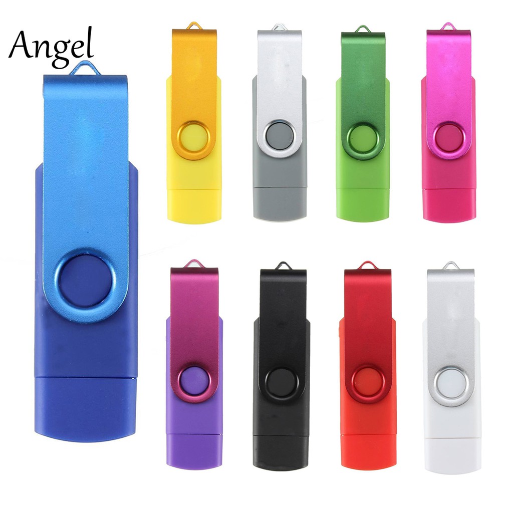 USB Mini Memory Stick 16GB USB 2.0 Memory Flash Drive OTG for Handy PC Blue CV