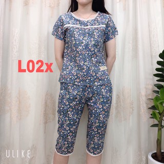 bộ lửng mặc nhà cổ tròn