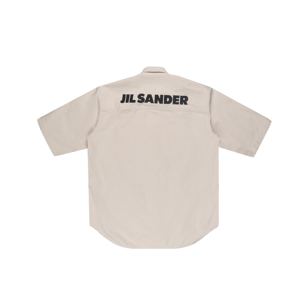 Áo Sơ Mi Tay Ngắn In LOGO Lưng Lớn Thời Trang Cho Nam Và Nữ