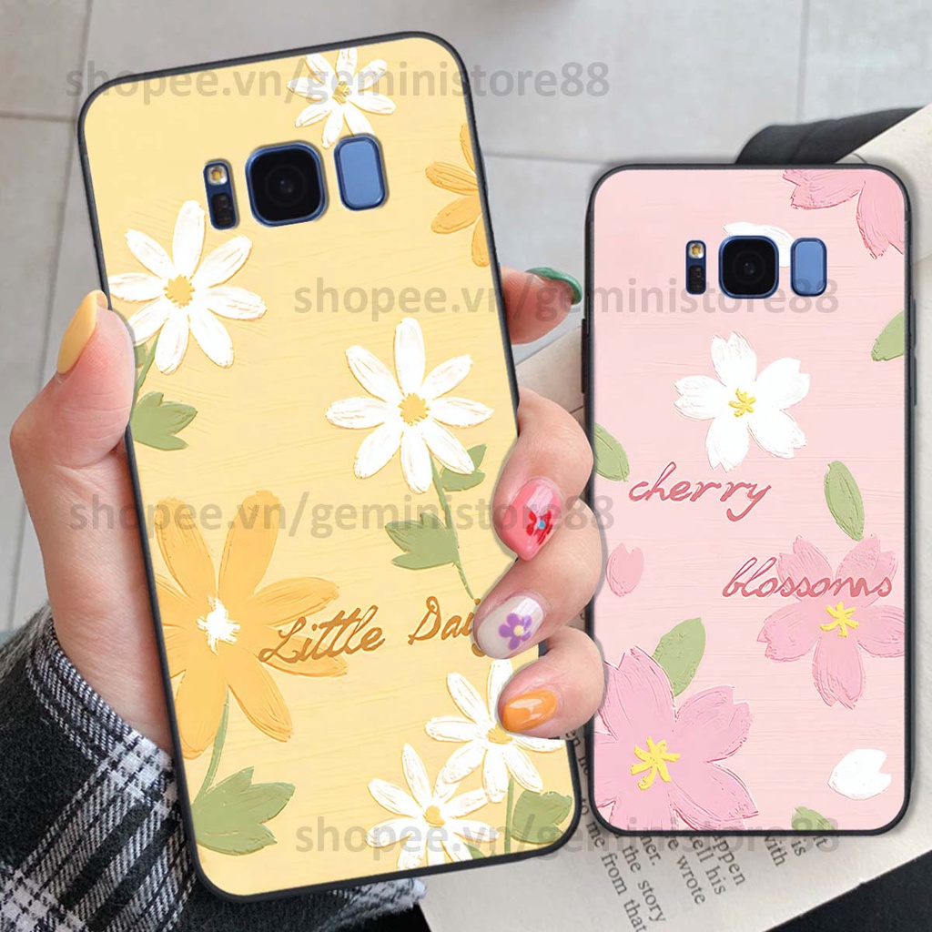 Ốp Samsung S8 / S8 Plus / S8+ in hình hoa lá nhiều màu sắc siêu đẹp, siêu xinh, siêu cá tính