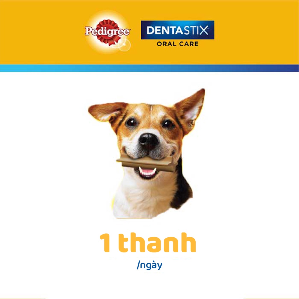 Bánh Xương Chăm Sóc Răng cho Chó Trung PEDIGREE Dentastix (3 Túi, 98g)