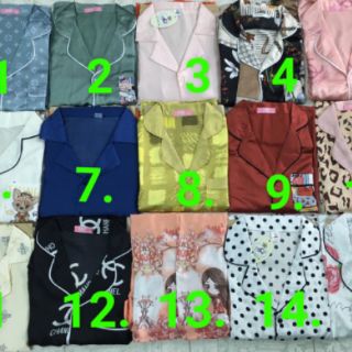 Bộ lụa ngủ satin cộc đùi nhiều mẫu