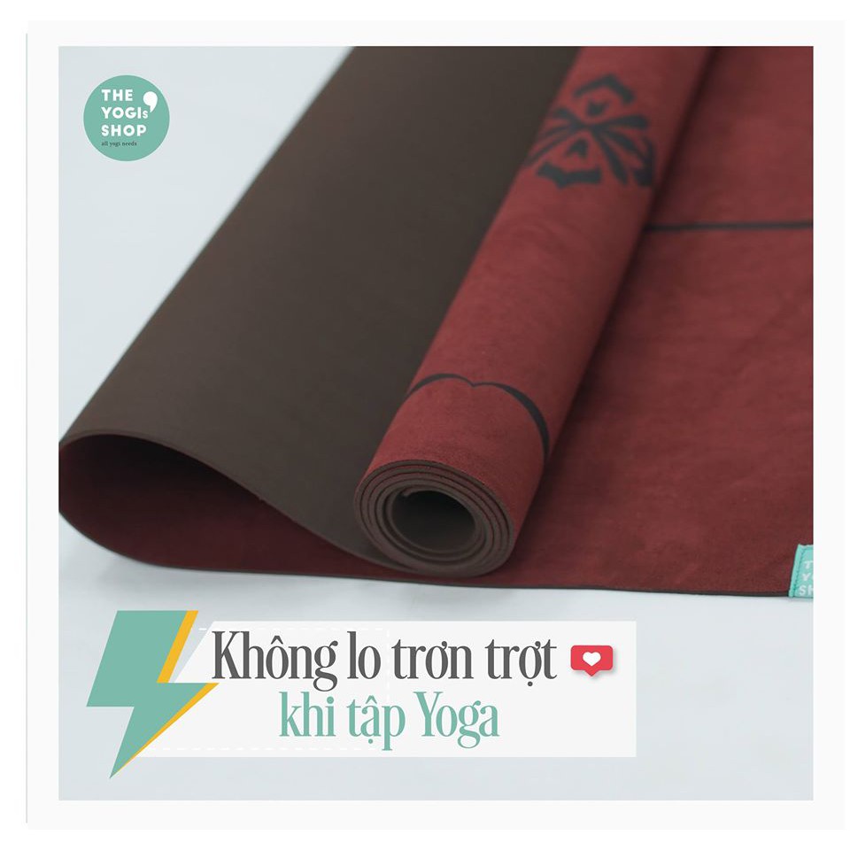 [Mua Thảm Tặng Túi] Thảm Tập Yoga Vải Microfiber 2.5mm - The Yogi's Shop (Hàng Chính Hãng)