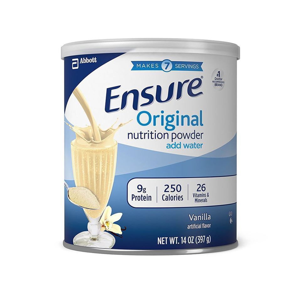 ( Date 12/2021) Mẫu mới - Sữa bột Ensure Original Nutrition Powder Mỹ