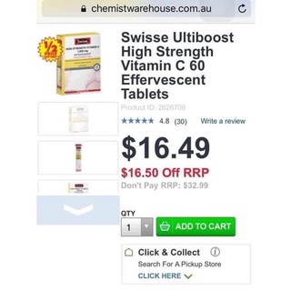 Viên uống C sủi Swisse Úc