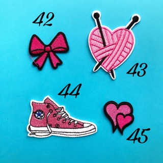 Sticker thêu/ sticker ủi/ patch hồng