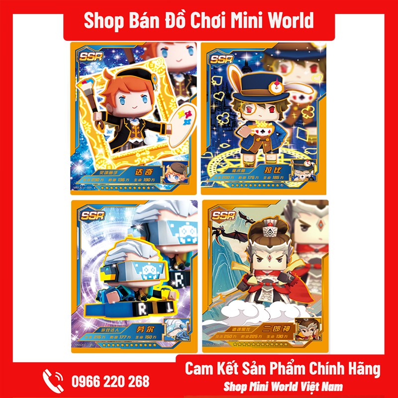 Thẻ Bài Mini World SS6 [Gửi 1 Gói Ngẫu Nhiên, 6 Thẻ Bài]