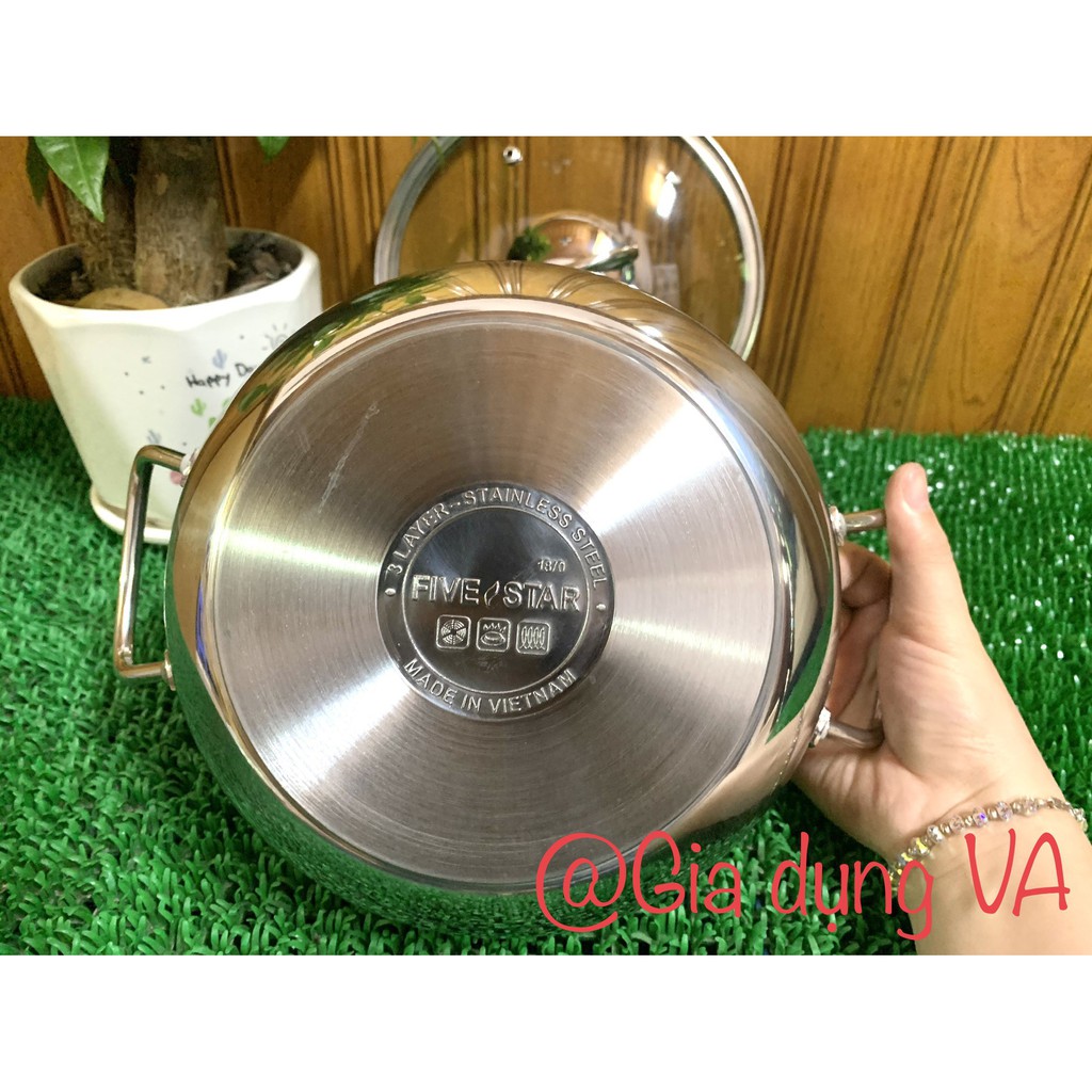 XOONG OM CÁ, XOONG LẨU CHÓNG DÍNH PHI 20CM  ĐÁY 3 LỚP TIỆN LỢI, CAO CẤP - THÍCH HỢP VỚI CẢ BẾP TỪ VÀ BẾP GAS