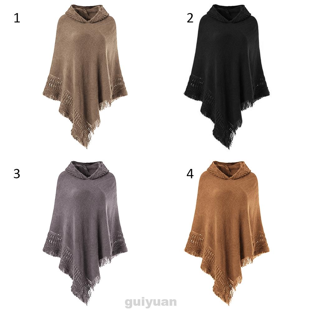 Áo choàng dệt kim phối tua rua thiết kế thanh lịch
 | BigBuy360 - bigbuy360.vn