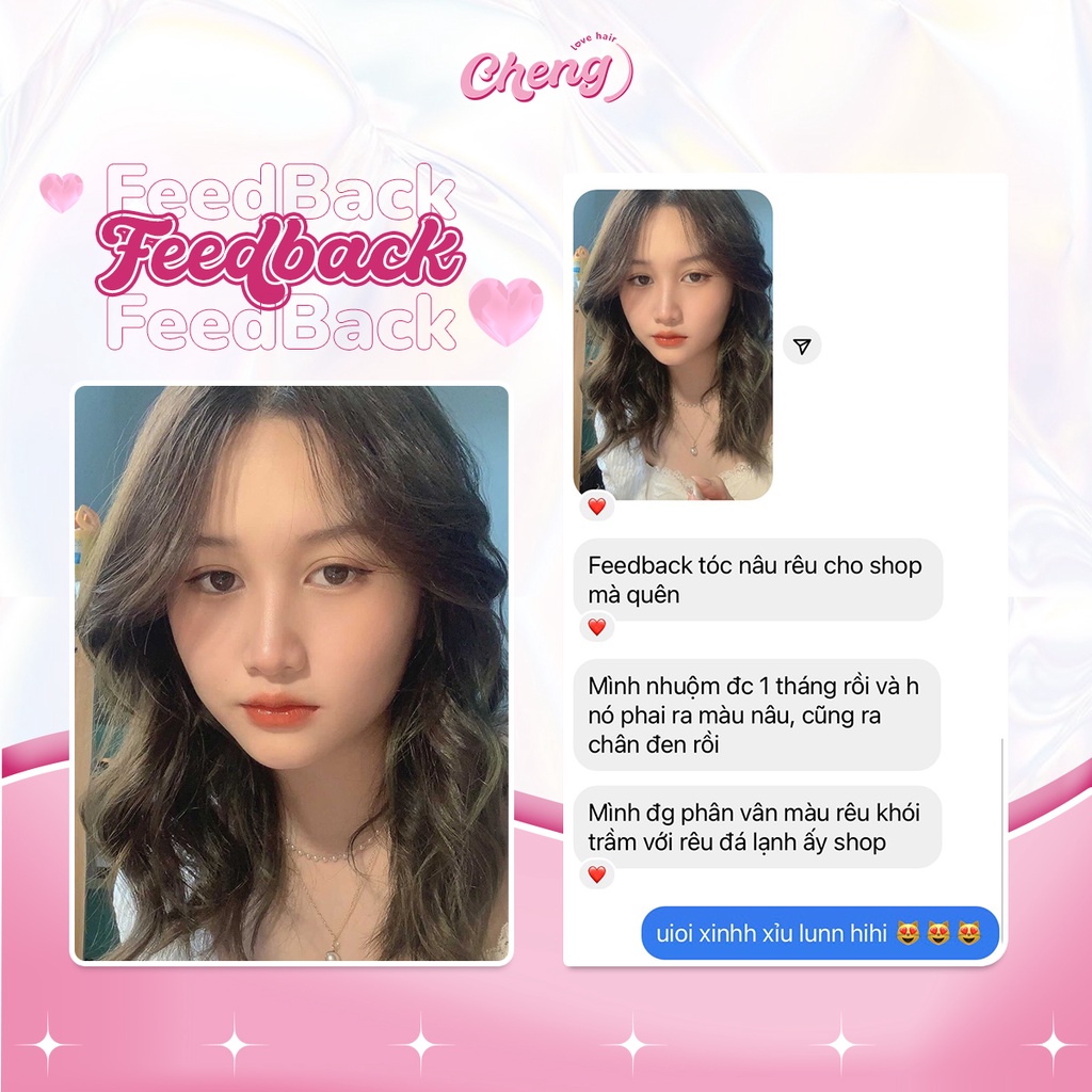 Thuốc Nhuộm Tóc Màu NÂU RÊU Không Tẩy | Chenglovehair, Chenglovehairs