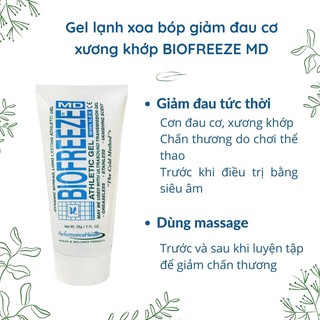 Gel lạnh xoa bóp giảm đau cơ xương khớp BIOFREEZE MD
