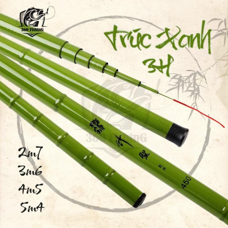 Siêu Rẻ Cần Câu Tay Câu Đơn Câu Đài Trúc Xanh 3H Cần Câu Cá Giá Rẻ Combo Kèm Phụ Kiện Câu Đài