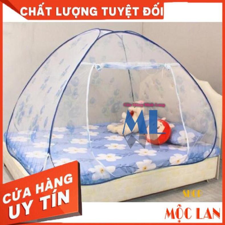 [SIÊU KHUYẾN MÃI] Mùng chụp tự bung 1m4 x 2m Minh Long - XANH HOA