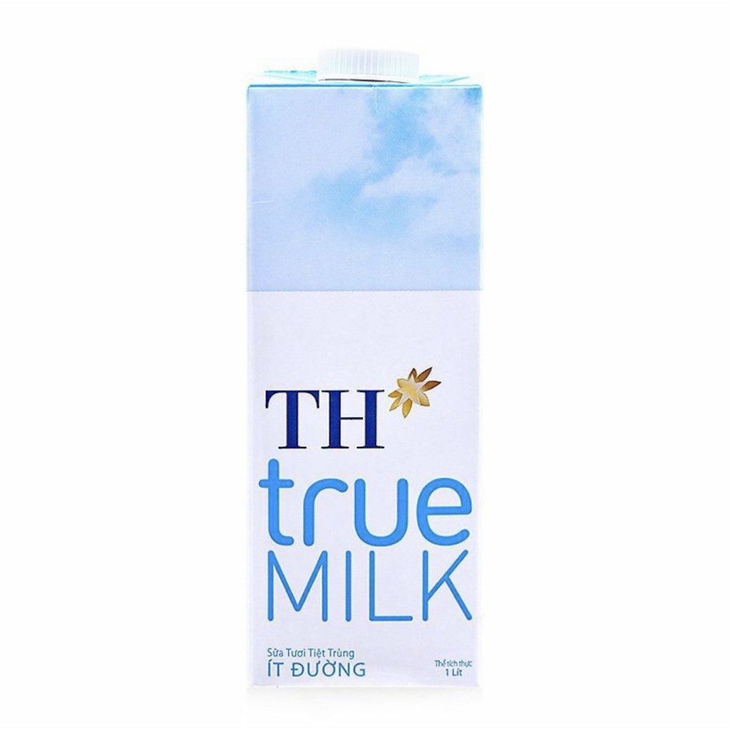 Hộp 1L sữa tươi tiệt trùng Có Đường/Ít đường/Nguyên Chất TH True Milk date mới