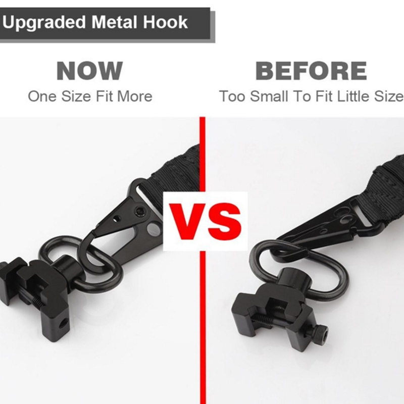 Dây Nylon Đeo Truyền Thống 78 Inch Kèm Móc Kim Loại Có Thể Điều Chỉnh Cho Hoạt Động Ngoà