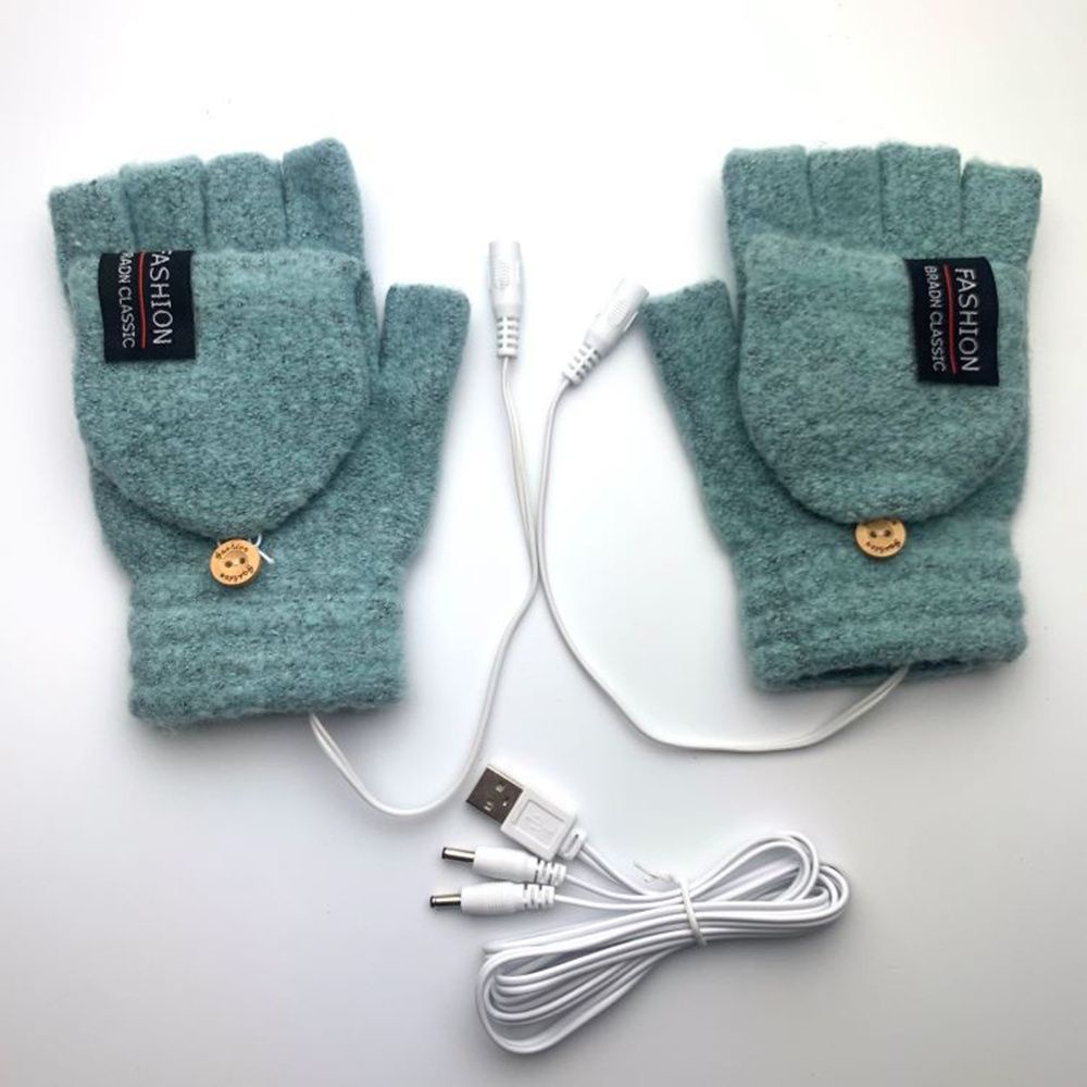 Găng tay len sưởi ấm mùa đông USB 2022