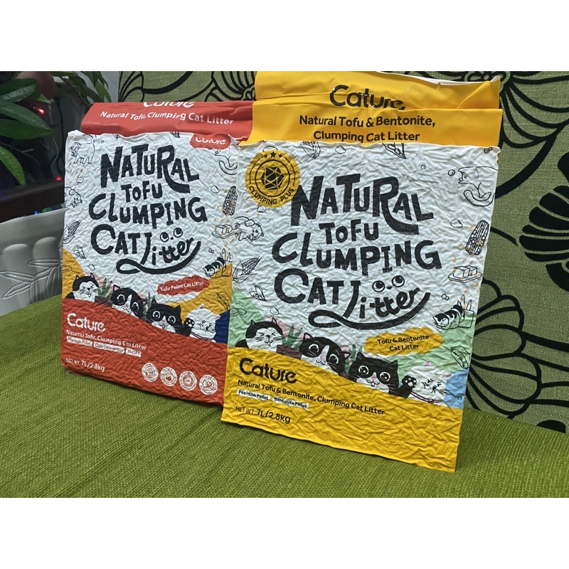 Cát đậu nành Cature 7L,Mix đất sét túi 2.8kg