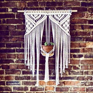 rèm treo cây macrame